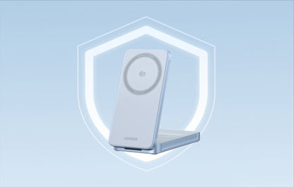 Caricabatterie Wireless UGREEN MagFlow 2in1, 25W, Blu