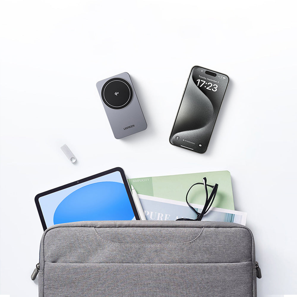 Caricabatterie Wireless da Rete UGREEN W706 2in1, 20W, 1.67A, Bianco