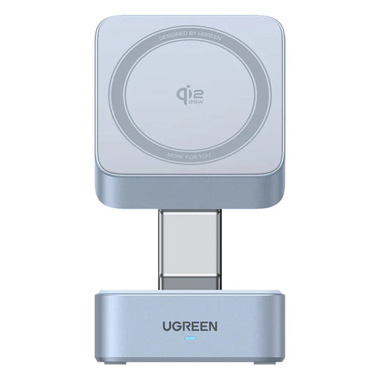 Caricabatterie Wireless UGREEN W752 2in1, 35W, 3A, 1 x USB-C, Blu