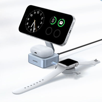 Caricabatterie Wireless UGREEN W752 2in1, 35W, 3A, 1 x USB-C, Blu