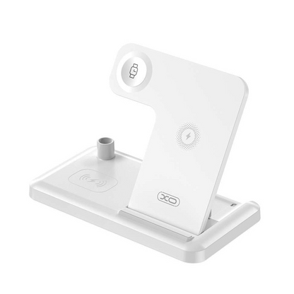 Caricabatterie Wireless Rete XO Design WX033 4in1, 15W, 1.67A, Bianco