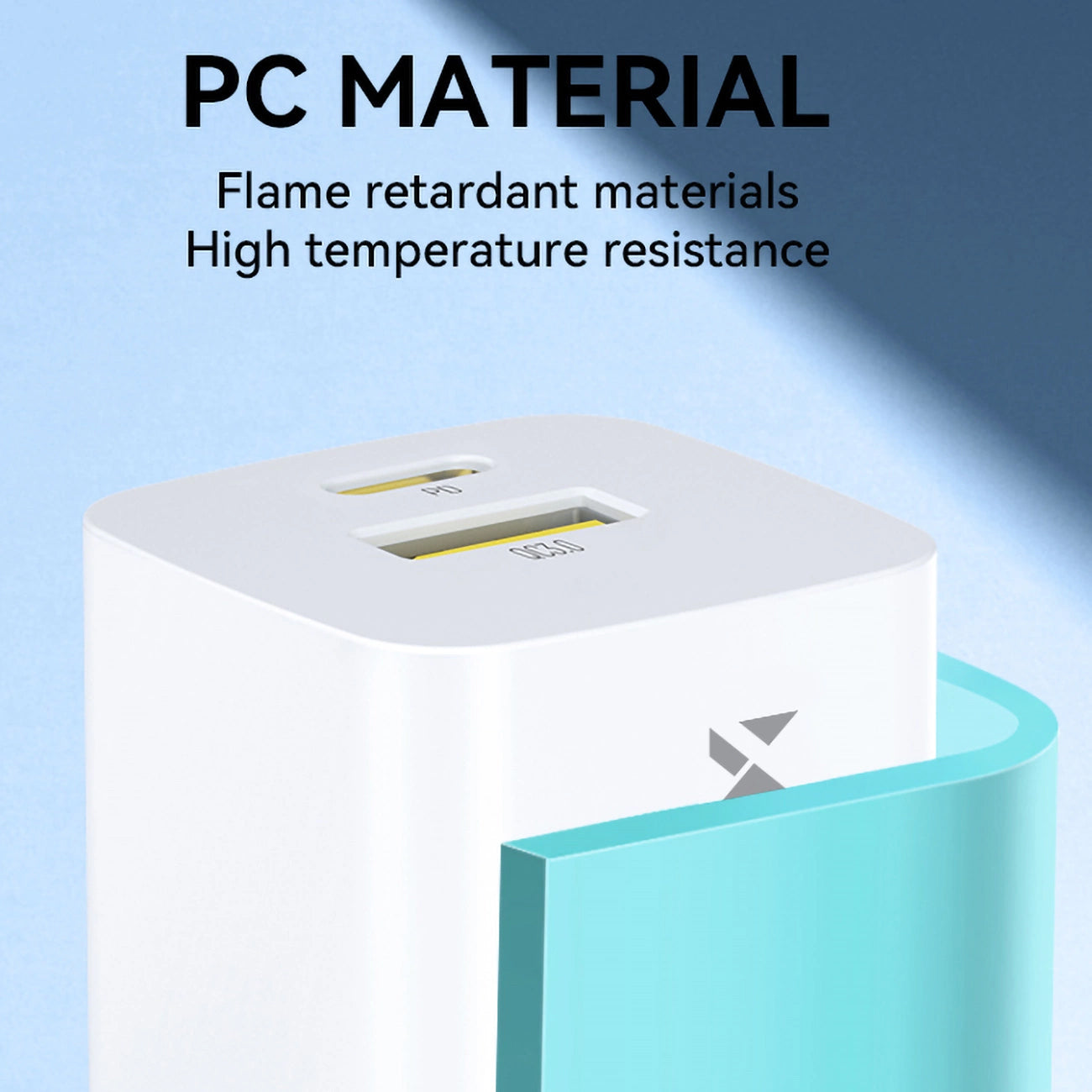 Caricabatterie da Rete WZK WWCEAC, 33W, 3A, 1 x USB-A - 1 x USB-C, Bianco