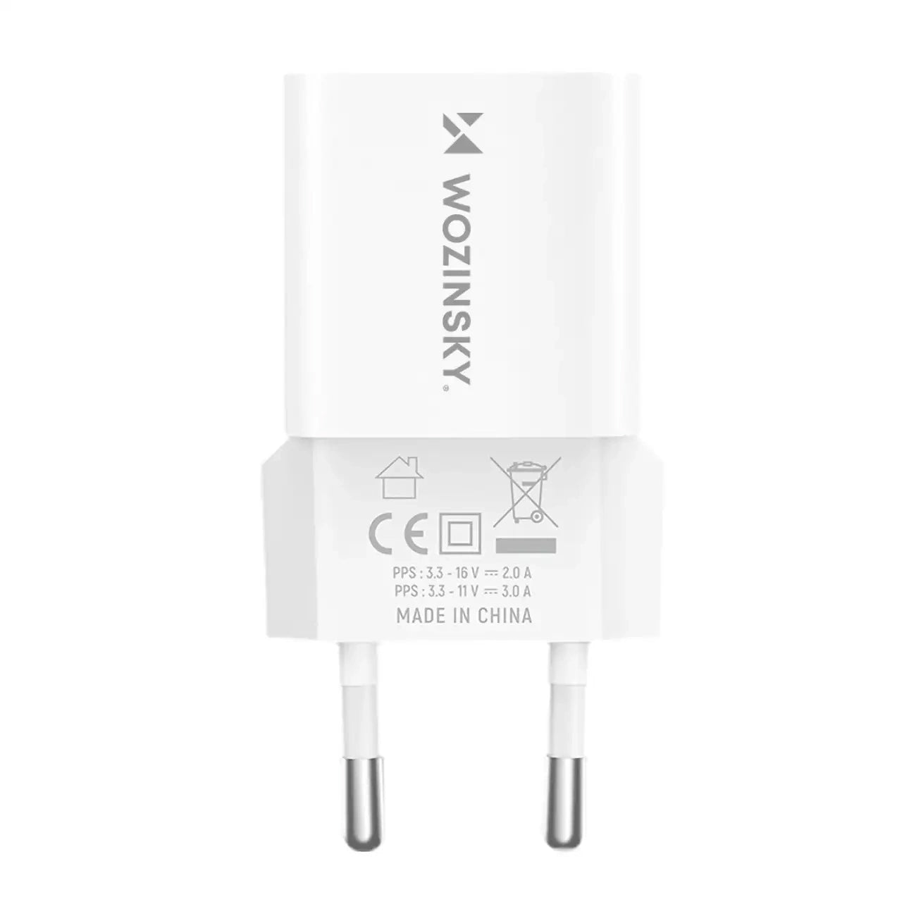 Caricabatterie da Rete WZK WWCEAC, 33W, 3A, 1 x USB-A - 1 x USB-C, Bianco