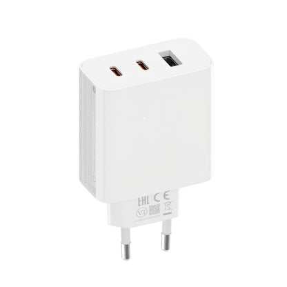 Caricatore di rete Xiaomi 2C1A GaN, 67W, 3A, 1 x USB-A - 2 x USB-C, bianco 