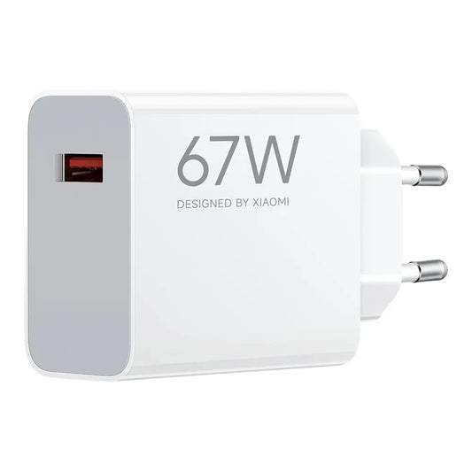 Caricabatterie Rete Xiaomi, 67W, 6.2A, 1 x USB-A, Bianco BHR07SKEU