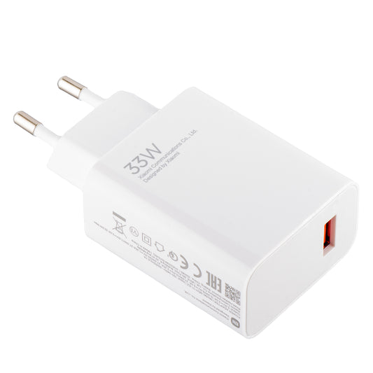 Caricabatterie di rete Xiaomi MDY-11EZ, 33W, 3A, 1 x USB-A, bianco