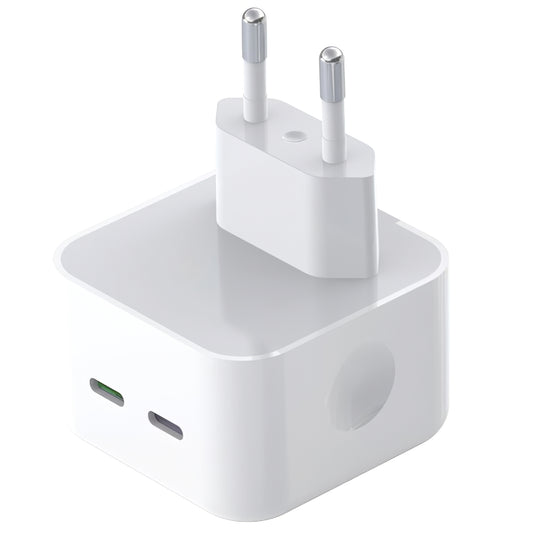 Caricabatterie di rete XO Design L102, 35W, 3A, 2 x USB-C, bianco 