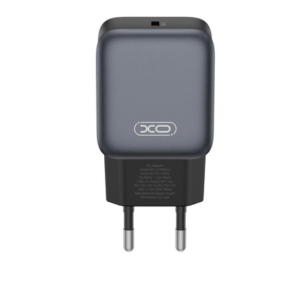 Caricabatterie Rete XO Design L155, 30W, 3A, 1 x USB-C, Nero