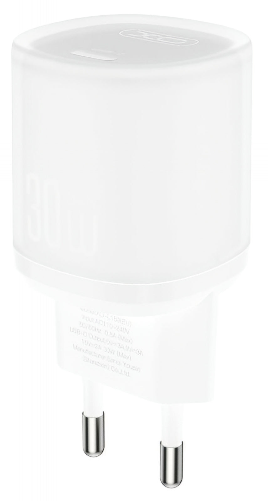 Caricabatterie Rete XO Design L150, 30W, 3A, 1 x USB-C, Bianco