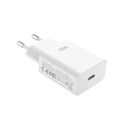 Caricabatterie Rete XO Design L126, 20W, 3A, 1 x USB-C, Bianco
