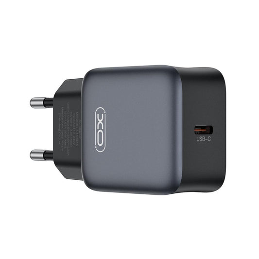 Caricabatterie Rete XO Design L155, 30W, 3A, 1 x USB-C, Nero