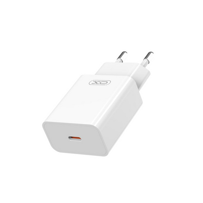 Caricabatterie Rete XO Design L126, 20W, 3A, 1 x USB-C, Bianco
