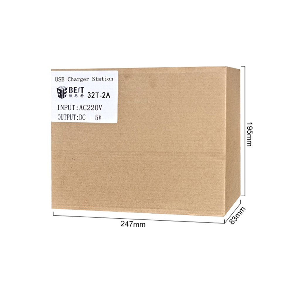 Caricatore Stazione Best 32T-2A, 2A, 32 x USB-A, Bianco