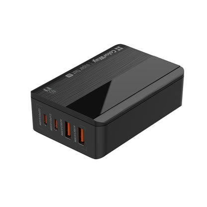 Caricabatterie Stazione ColorWay Display, 65W, 3.25A, 2 x USB-A - 2 x USB-C, Nero