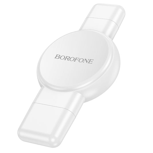 Caricabatterie wireless Borofone BQ31 per Apple Watch Series, bianco