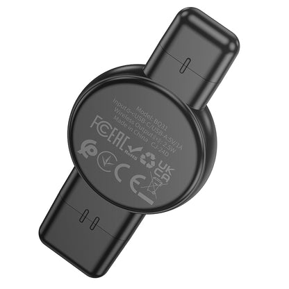 Caricabatterie wireless Borofone BQ31 per Apple Watch Series, nero