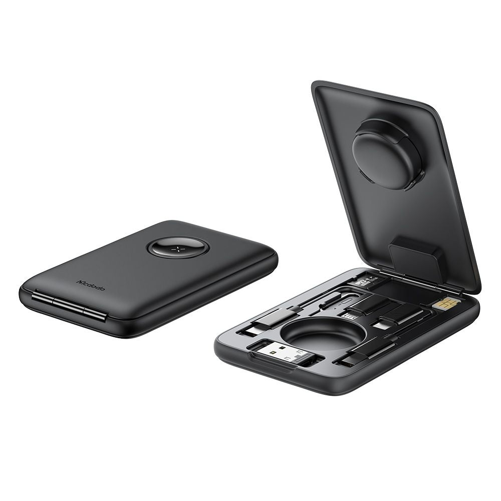 Caricabatterie Wireless McDodo CH-2440 8in1 per Apple Watch Series, Nero