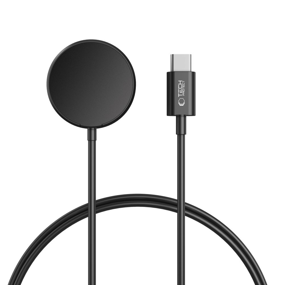 Caricabatterie Wireless Tech-Protect MC03 Ultraboost per Samsung Galaxy Watch Series, USB-C, Nero
