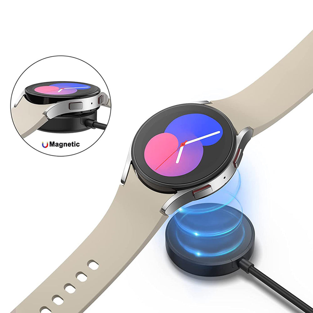 Caricabatterie Wireless Techsuit TSC11 per Samsung Galaxy Watch Series, USB-A, Nero