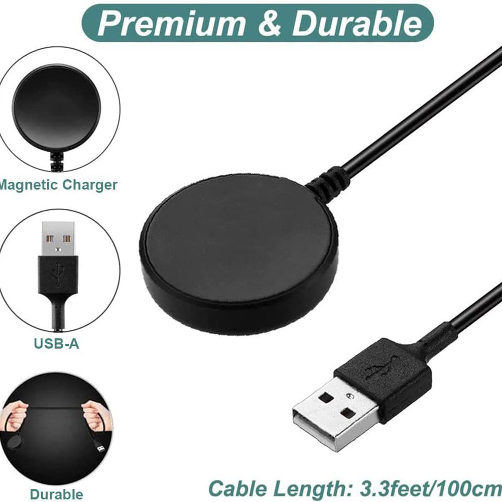 Caricabatterie Wireless Techsuit TSC11 per Samsung Galaxy Watch Series, USB-A, Nero