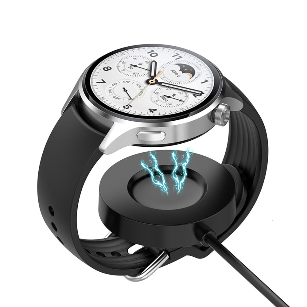 Caricabatterie Wireless Techsuit TXC6 per Xiaomi Watch S1 Pro, USB-A, Nero