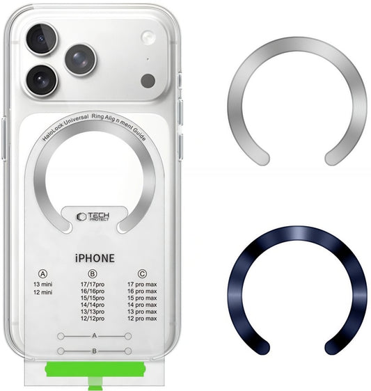 Tech-Protect MMP-210 Metallic Sticker, Set of 2 pieces, Blue Silver