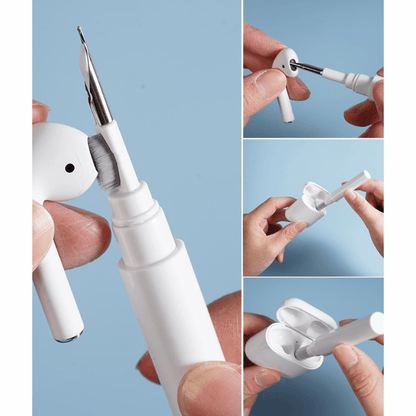 Strumento di pulizia OEM per Apple Airpods / Samsung Galaxy Buds / Huawei Freebuds, bianco 