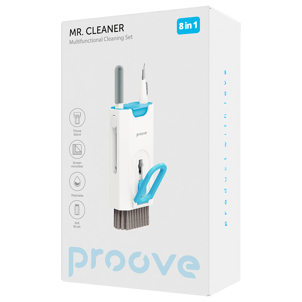 Strumento di Pulizia Proove Mr.Cleaner, 8in1, Bianco