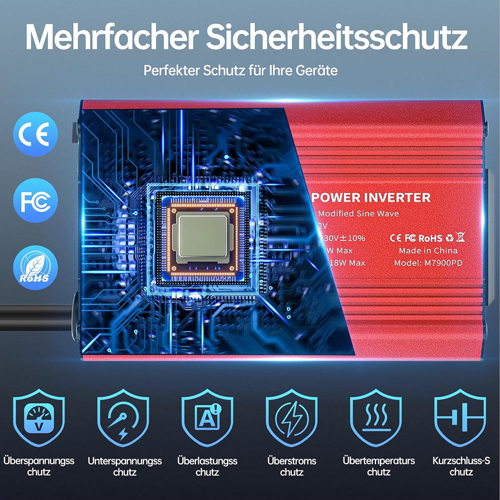 Invertitore Elettrico Auto Techsuit FlexiCarVolt, 300W