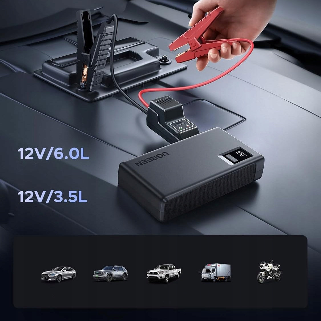 Avviatore d'emergenza per auto UGREEN ES702, 1000A