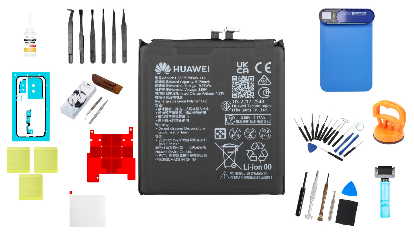Kit Batteria HB536975EXW-11A per Huawei Pura 80 Pro Service Pack e Strumenti di Assistenza Dedicati