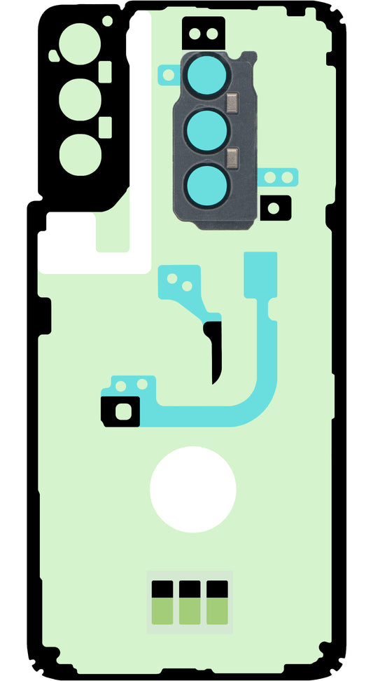 Kit Adesivo Coperchio Batteria Samsung Galaxy S21+ 5G G996, Service Pack GH82-24565A