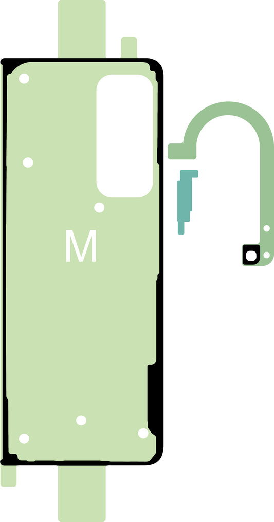 Kit Adesivo Coperchio Batteria Samsung Galaxy Z Fold4 F936, Service Pack GH82-29456A
