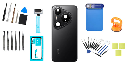 Kit Cover Batteria Huawei Pura 80 Pro Glazed Black Service Pack e Strumenti di Assistenza Dedicati
