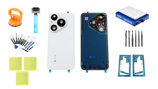 Kit cover batteria Huawei Pura 90s Pro Coconut White Service Pack e strumenti di assistenza dedicati