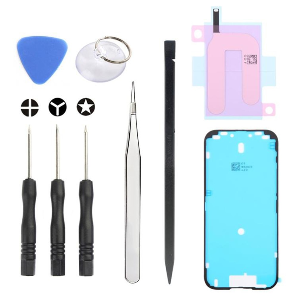 Kit Riparazione Jiafa JF-8162 per sostituzione Batteria Apple iPhone 17, 9in1