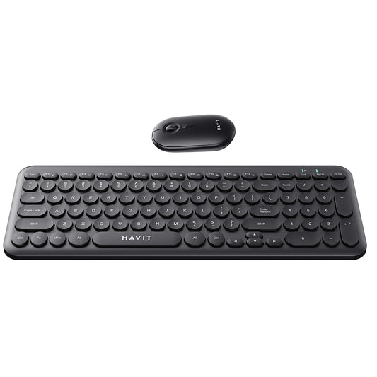 Kit Tastiera e Mouse Wireless HAVIT, Nero