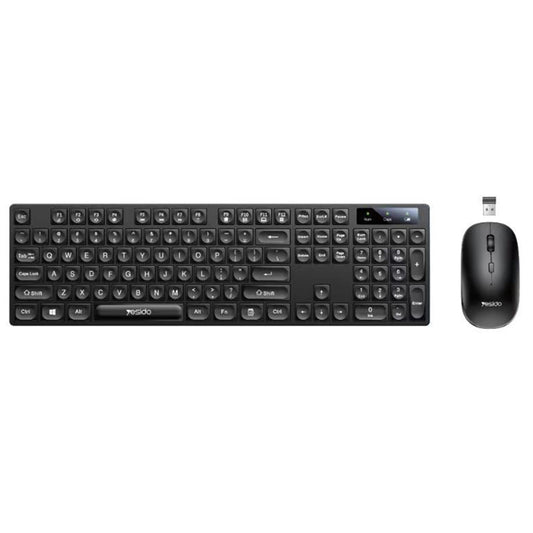 Kit Tastiera e Mouse Wireless Yesido KB42, Nero