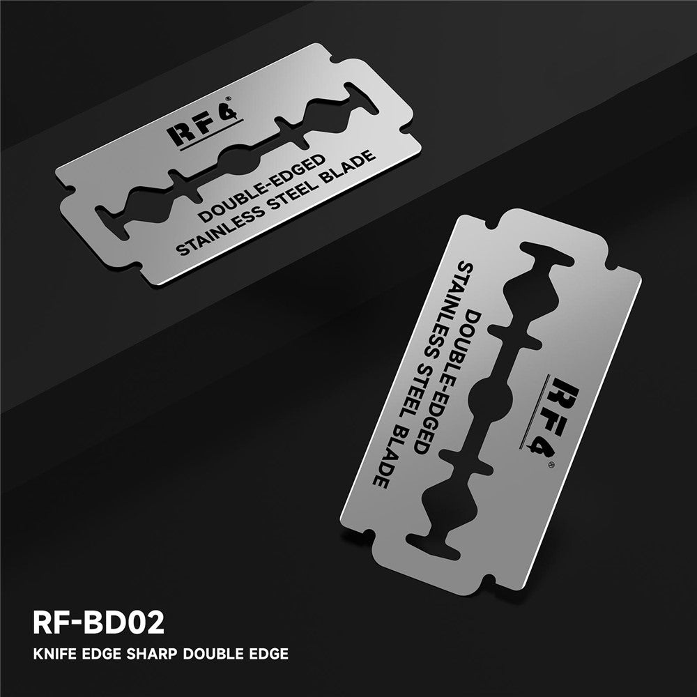 Lama di ricambio RF4 RF-BD02 per strumento di rimozione adesivo UV / OCA, Set da 100 pezzi