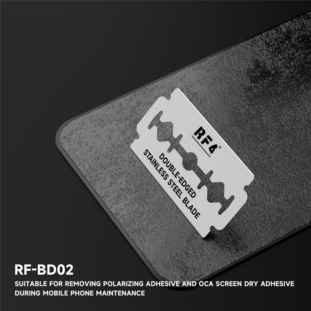 Lama di ricambio RF4 RF-BD02 per strumento di rimozione adesivo UV / OCA, Set da 100 pezzi