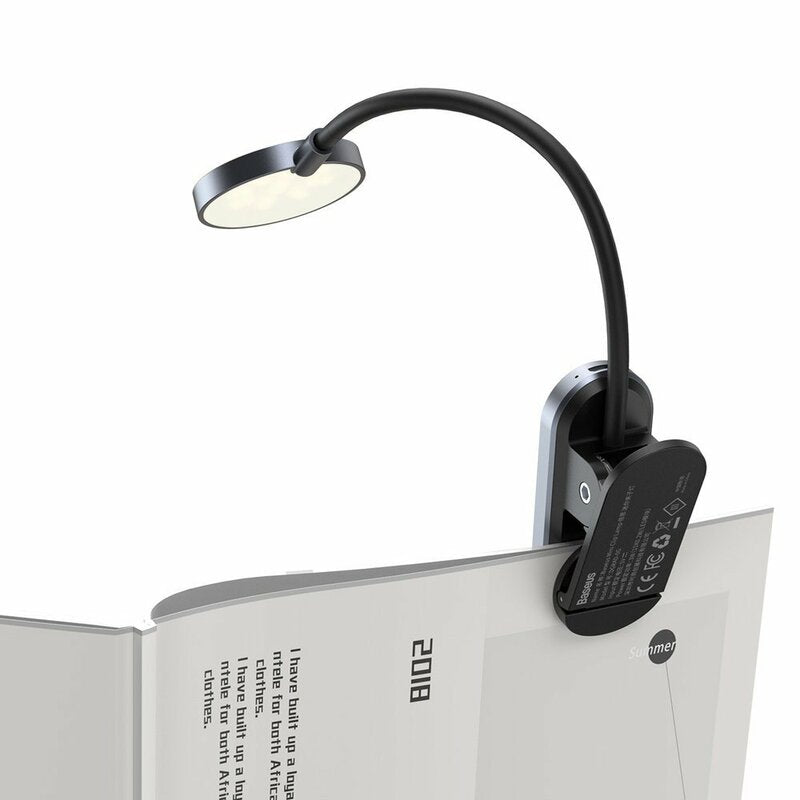 Baseus Comfort Reading Mini Clip Led, Grigio DGRAD-0G 