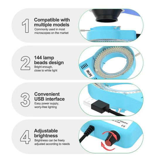 Lampada Relife RL-033M per Microscopio, Blu