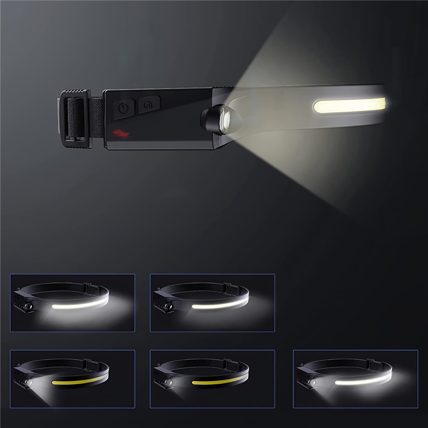Torcia Frontale LED WZK WLC-1200, 350lm, IPX4
