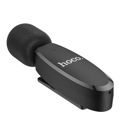 Lavalier Bluetooth HOCO L15, USB-C, nero