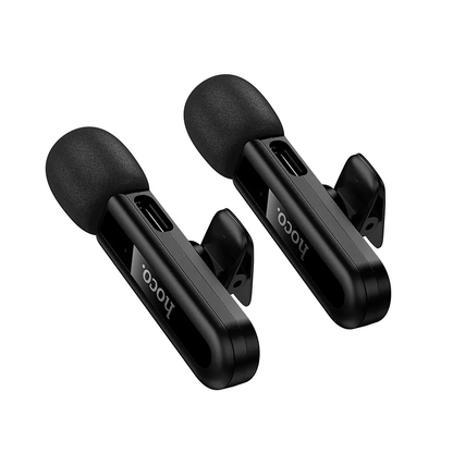 Lavaliera HOCO L20A, USB-C / Lightning, Set 2 pezzi, Nera