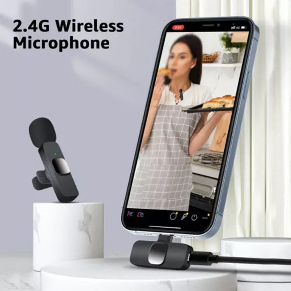 Lavalier OEM K1, USB-C, Set 2 pezzi, Nero