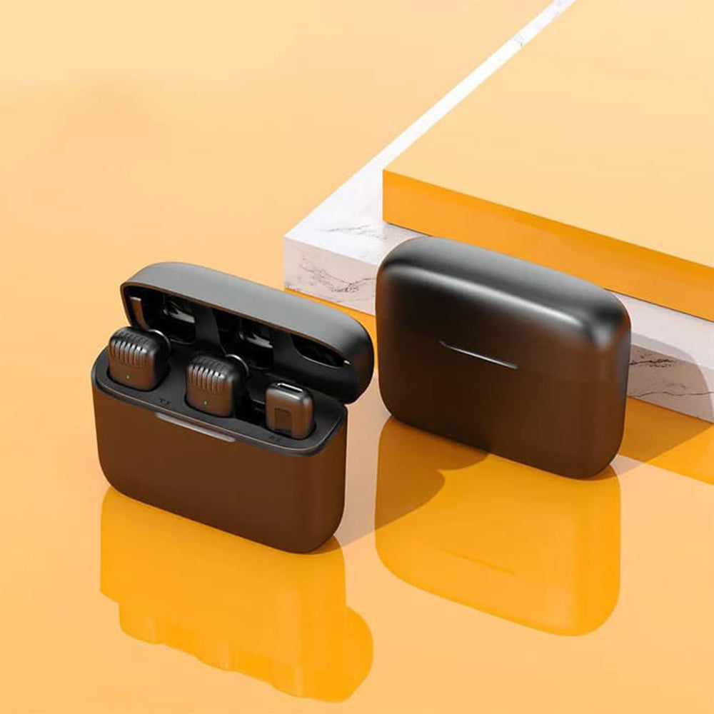 Lavalier Techsuit LW4, USB-C, Set 2 pezzi, Nero