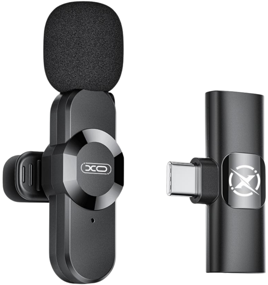 Lavalier XO Design MC13, USB-C / Lightning, Nera