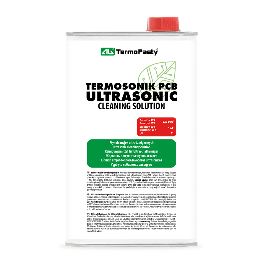 Liquido per Pulizia a Ultrasuoni AG Termopasty per scheda PCB, 1l ART.AGT-200