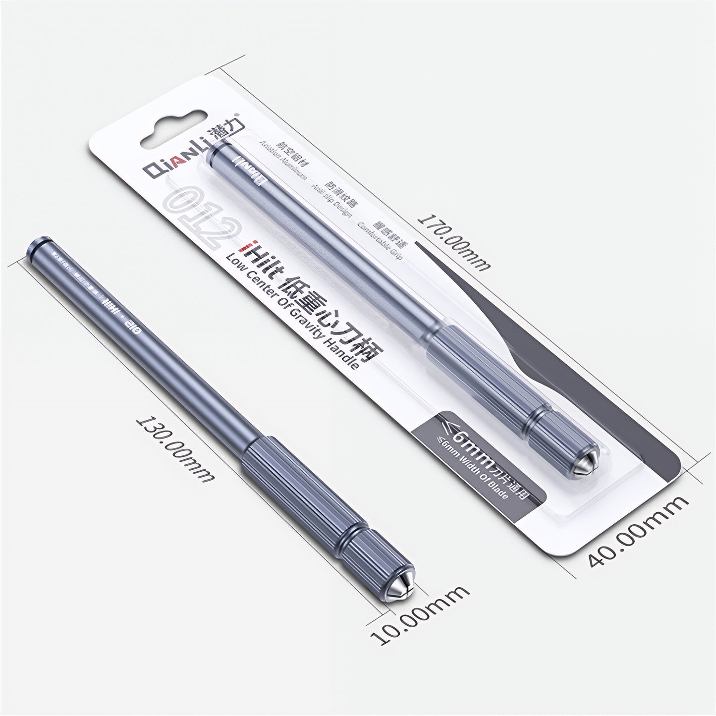QIANLI iHilt Plus Scalpel Handle, Gray